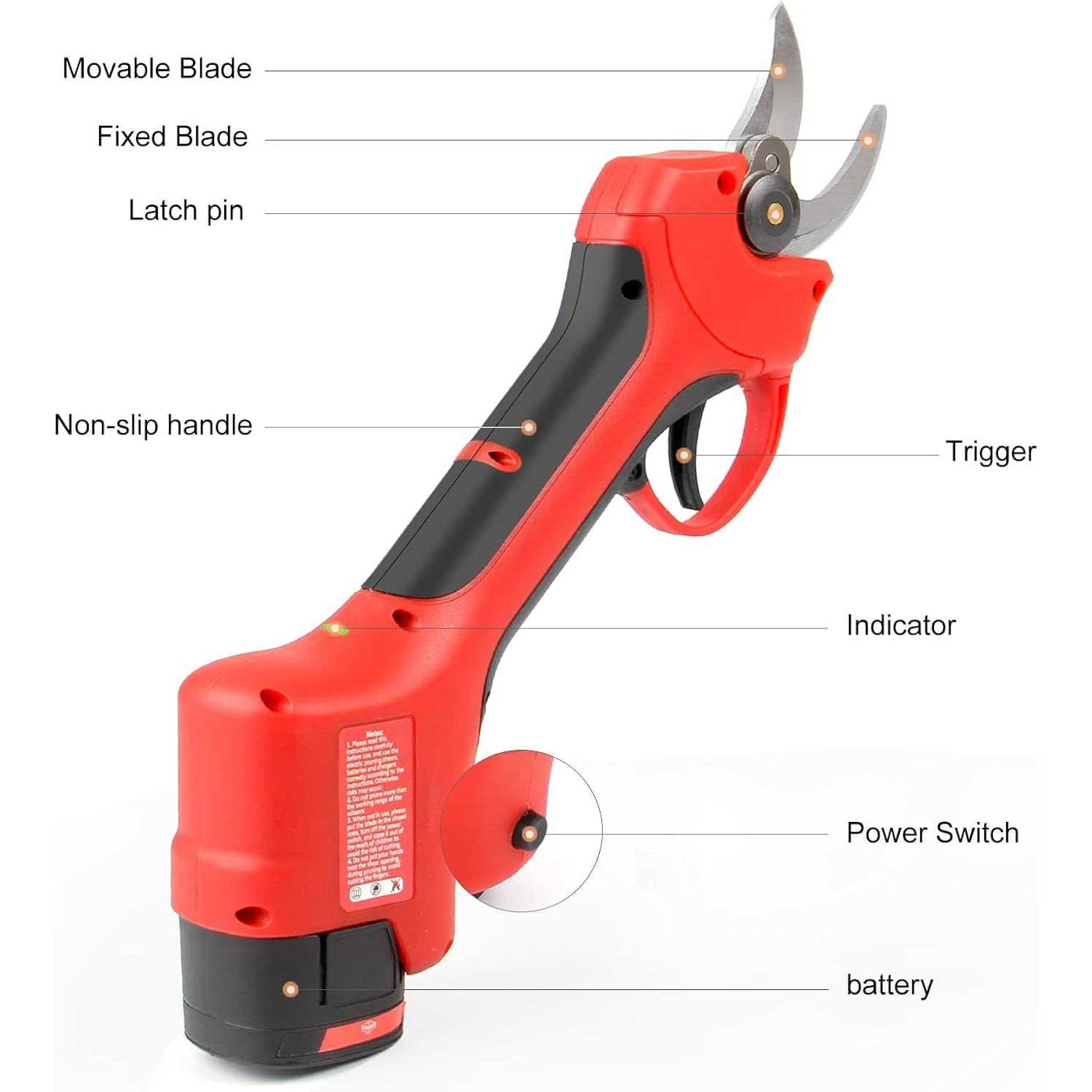 Professional Cordless Electric Pruning Shears - Image 3