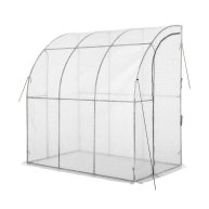 Outsunny 7′ x 7′ Outdoor Walk-In Greenhouse, Plant Nursery with Roll-up and PE Cover