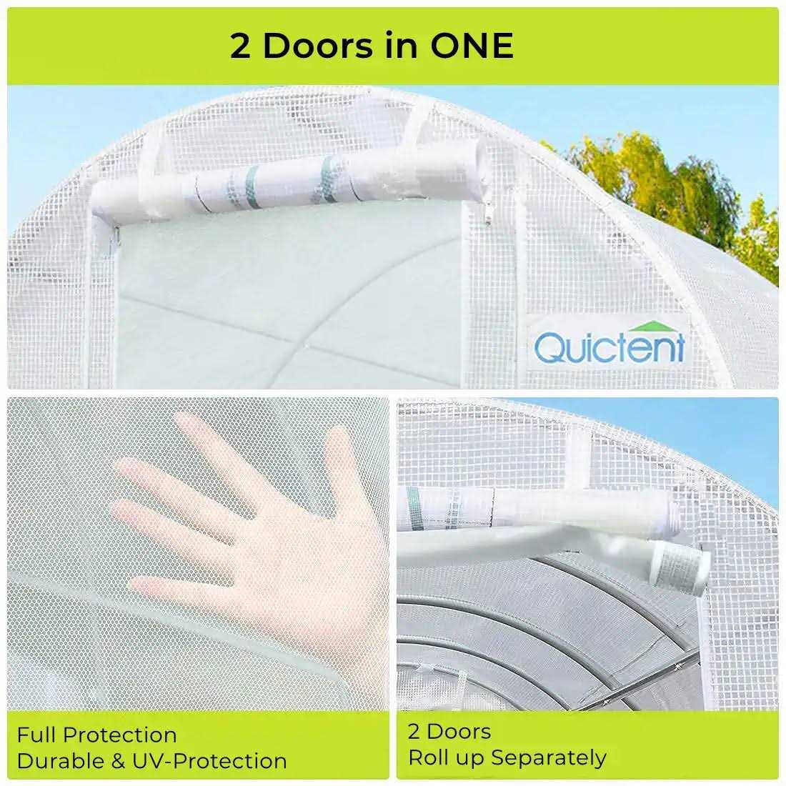 Quictent Upgraded 12x7x7 Ft Portable Greenhouse Large Walk-in - Image 2