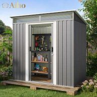 Aiho 6 x Outdoor Storage Shed on Clearance with Sliding Double Doors for Garden