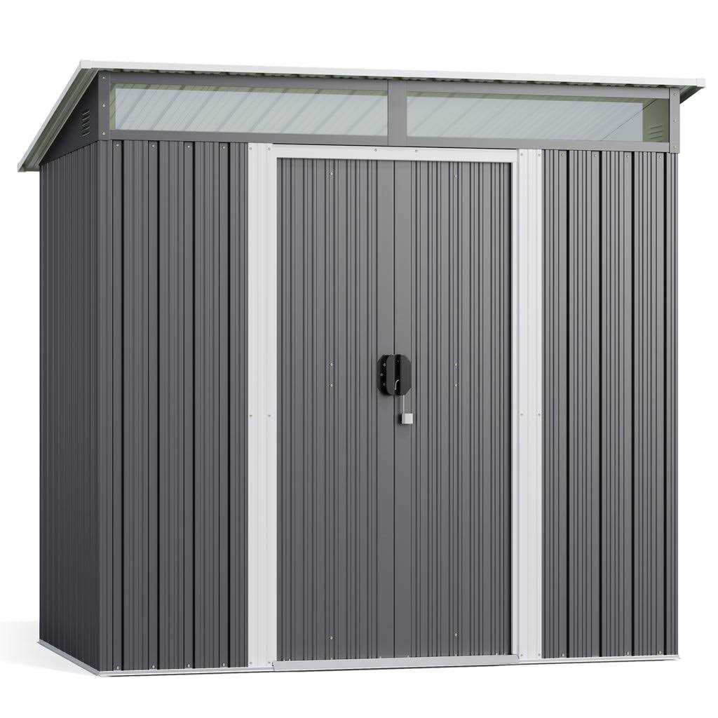 Aiho 6 x Outdoor Storage Shed on Clearance with Sliding Double Doors for Garden - Image 2
