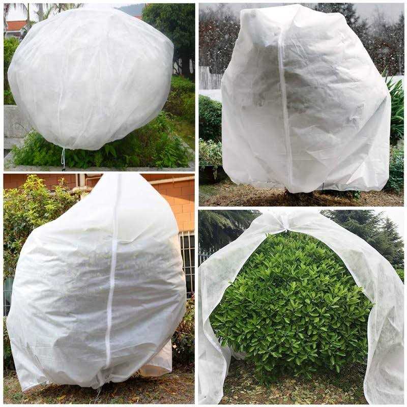 REMIAWY Plant Covers Freeze Protection Frost Blanket for Plants Tree Blanket Cover Shrub Covers Jacket with Zipper Drawstring - Image 3