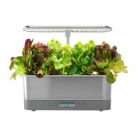 AeroGarden Stainless Harvest Elite Slim Heirloom Salad