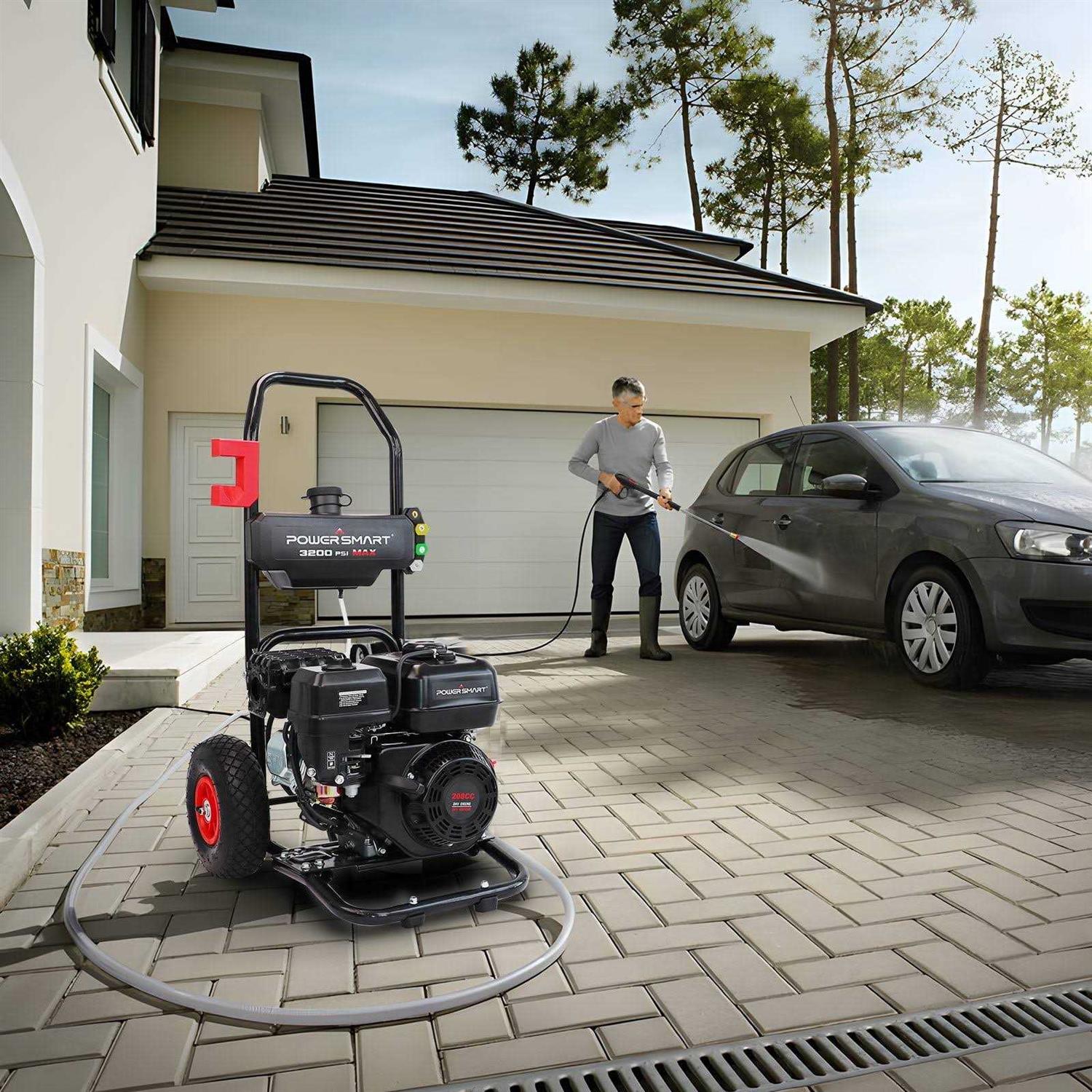 Powersmart 3200psi Gas Pressure Washer with 5 Nozzles & Soap Tank High Pressure Washer,70lb - Image 5
