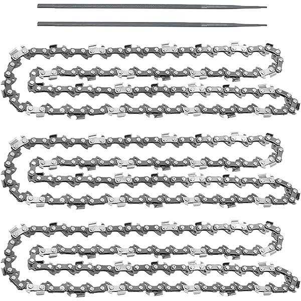 20-Inch Chainsaw Chain-3/8 Pitch .050 Gauge 72 Drive Links with 2 Bonus Sharpening Files - Image 2