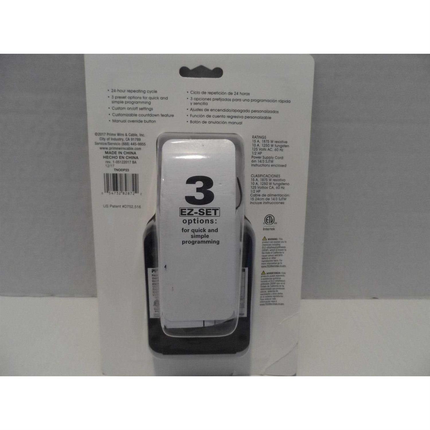 Prime EZ-Set Outdoor Digital Timer TNODP23-RC - Image 3