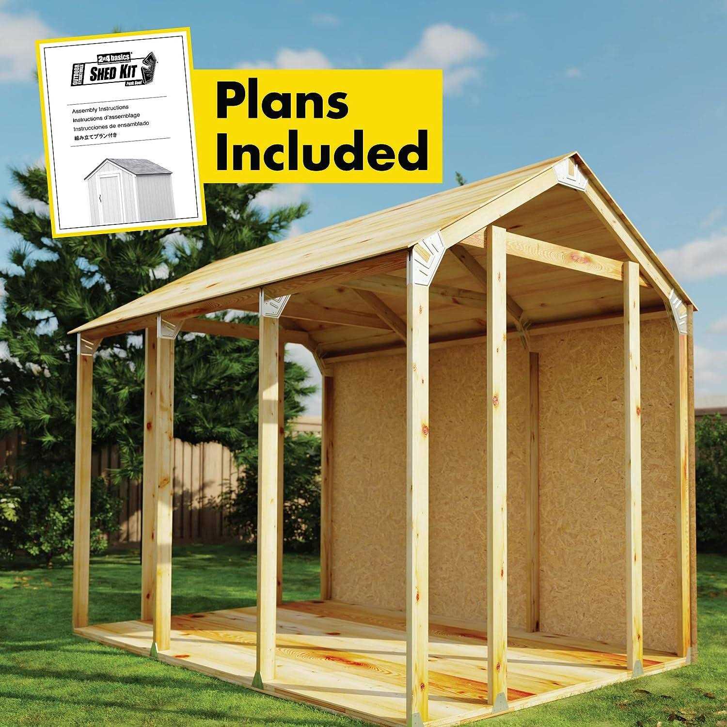 2x4basics 90192MI Custom Shed Kit with Peak Roof - Image 2