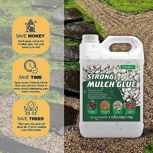 Oycevila Strong Concentrate Mulch Glue Gravel Binder Mulch Glue Non-Toxic Mulch Glue - Image 3