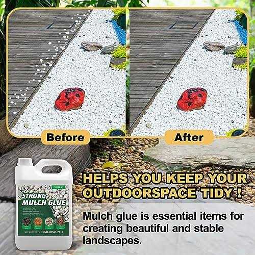 Oycevila Strong Concentrate Mulch Glue Gravel Binder Mulch Glue Non-Toxic Mulch Glue - Image 4