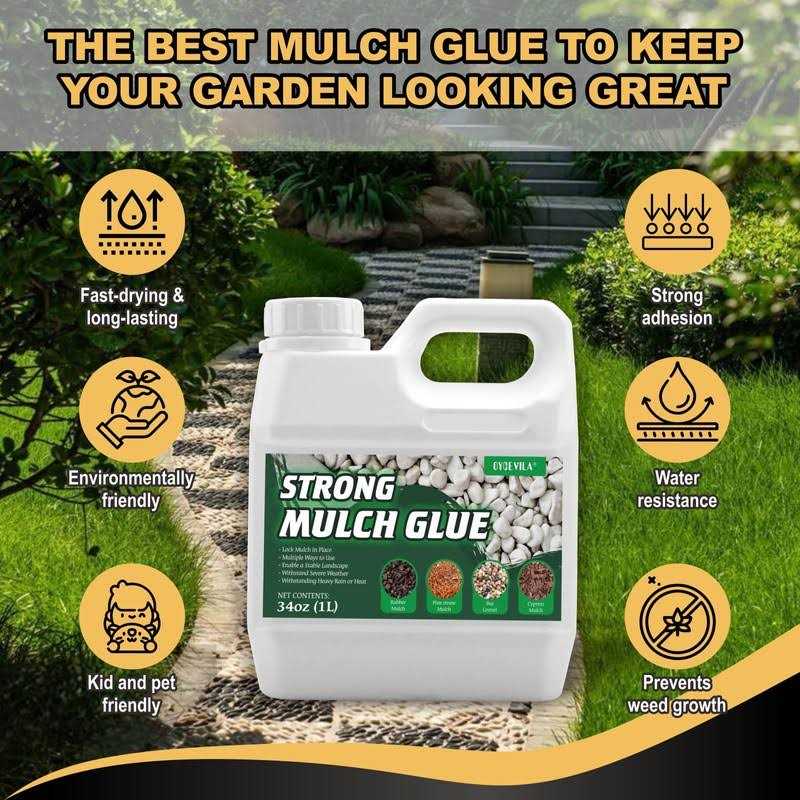 Oycevila Strong Concentrate Mulch Glue Gravel Binder Mulch Glue Non-Toxic Mulch Glue - Image 2