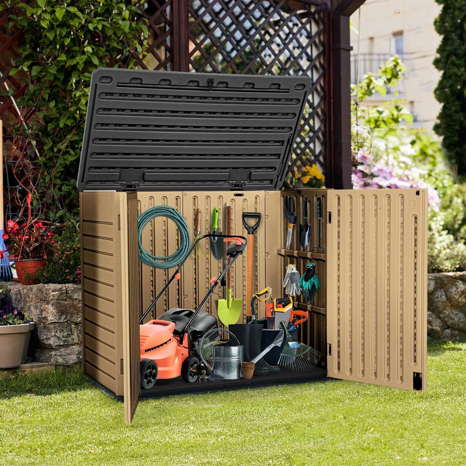 4.25 ft. W x 2.4 ft. D Resin Storage Shed