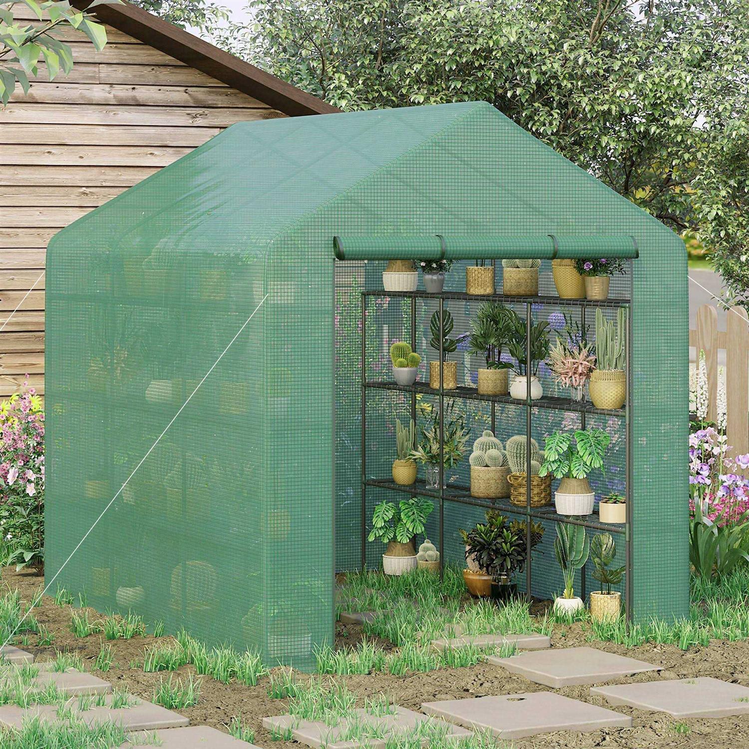 Outsunny Walk-in Greenhouse - Image 4