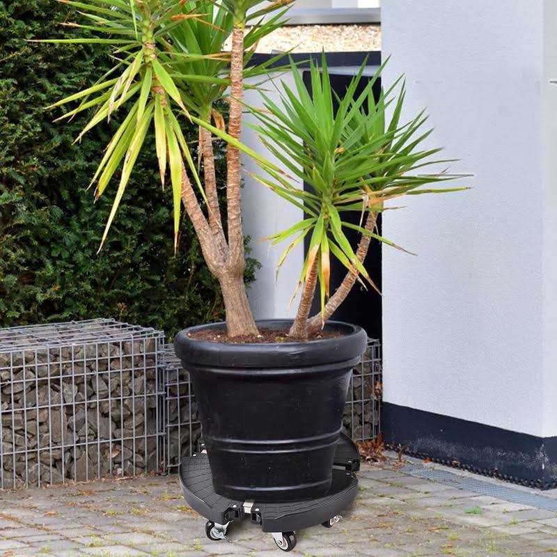 Plant Caddy with Wheels Heavy Duty with 8 Lockable Casters Rolling Plant Stand Adjustable 15-21 - Image 3