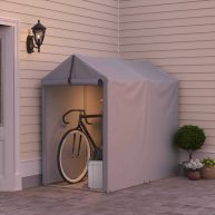 3 ft. 1 in. W x 5 ft. 10 in. D Portable Storage Shed Homall