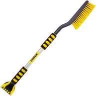 Rain-x Snow Brush Ice Scraper Curved Handle, Yellow and