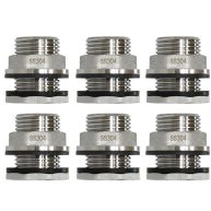 RAINPAL SSBF020 Stainless Steel 304 Bulkhead Tank Fitting