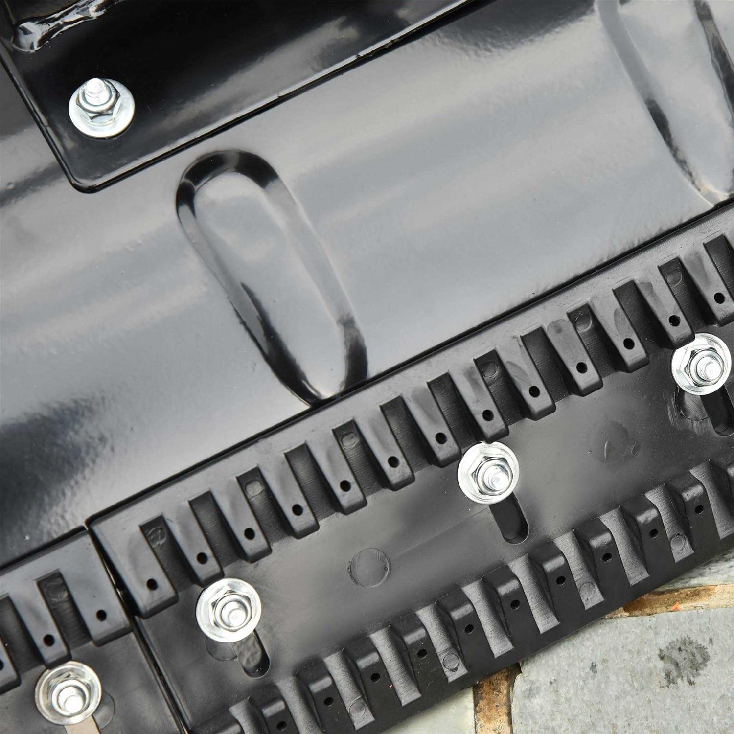 Outsunny Snow Shovel Rolling Pusher with 29&” Blade - Image 2