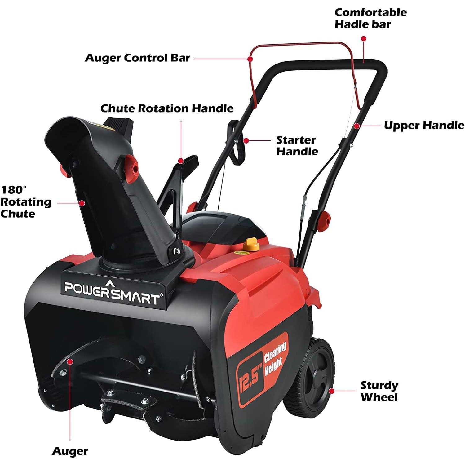 Powersmart 21 inch Single Stage Gas Snow Blower PSSW21 - Image 2