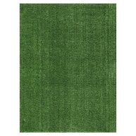 Ottomanson Waterproof Solid Grass Indoor/Outdoor Artificial Grass Rug