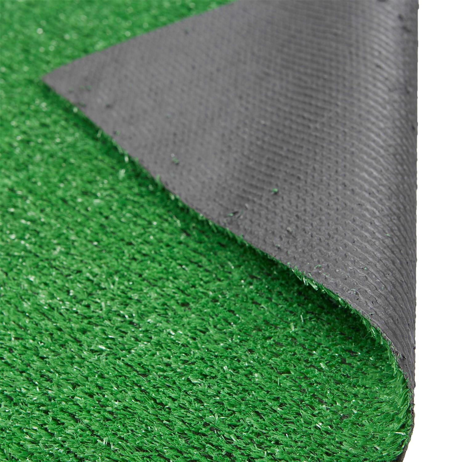 Ottomanson Waterproof Solid Grass Indoor/Outdoor Artificial Grass Rug - Image 2