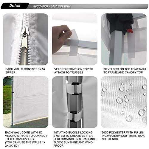 Abccanopy Instant Canopy Sunwall 10×10 FT - Image 4