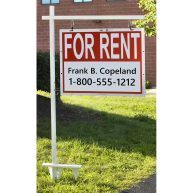 24 x 18 Real Estate Sign with Ground Stake