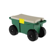 Pure Garden 20 inch Plastic Garden Storage Cart & Scooter