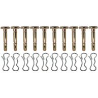 10 PK 738-04124A and 714-04040 Shear Pins and Cotter Pins for Cub Cadet MTD Troy Bilt Snow Throwers