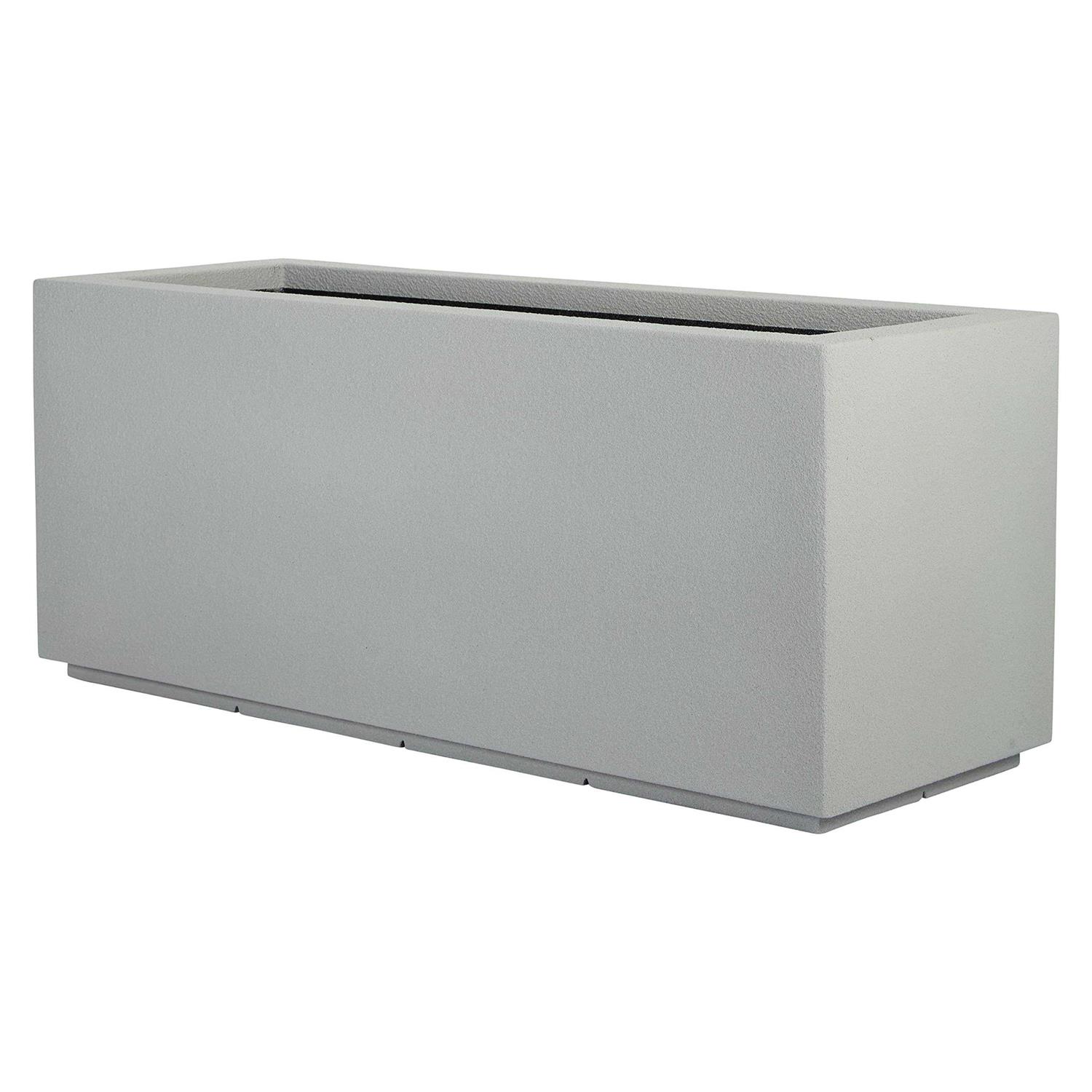 PolyStone Planters Milan Tall 46 in. x 19 Trough Planter