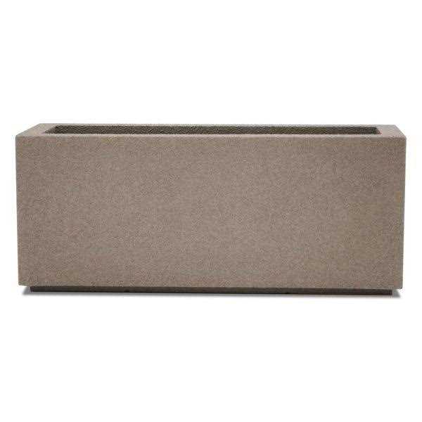 PolyStone Planters Milan Tall 46 in. x 19 Trough Planter