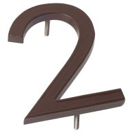 16 in. Flat Floating Mount House Number Montague Metal Products Inc