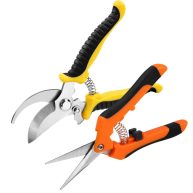 Oligei 2 Pack Pruning Shears Garden Shears Stainless Steel Pruning Shears for Gardening