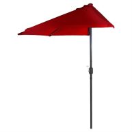 Pure Garden Half Round Patio Umbrella
