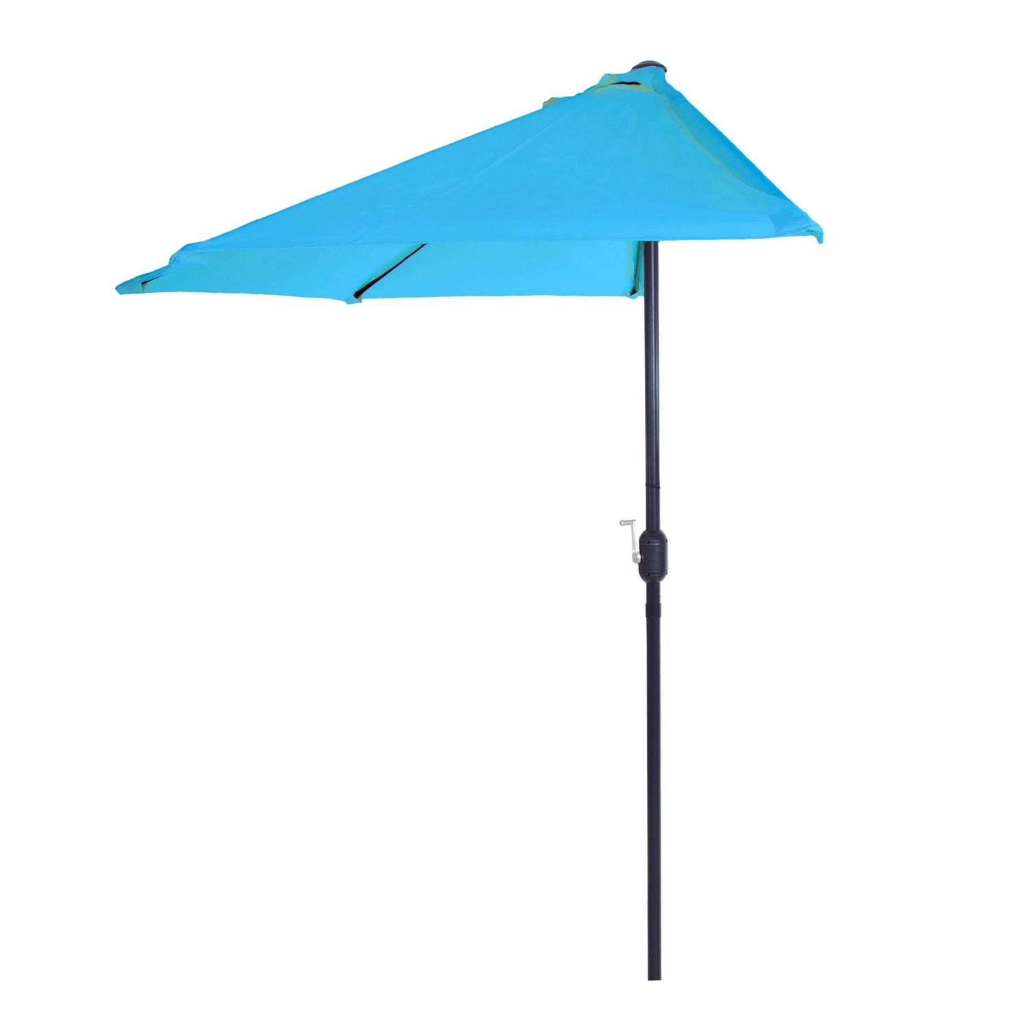 Pure Garden Half Round Patio Umbrella