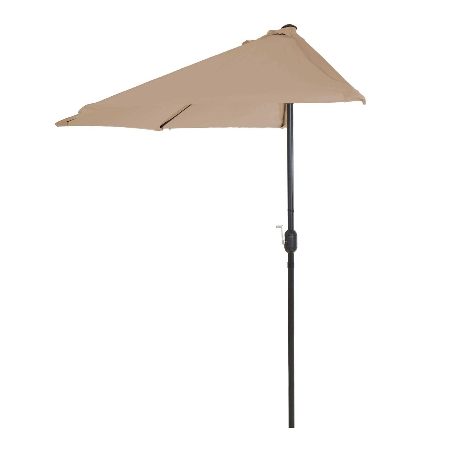 Pure Garden Half Round Patio Umbrella - Image 3