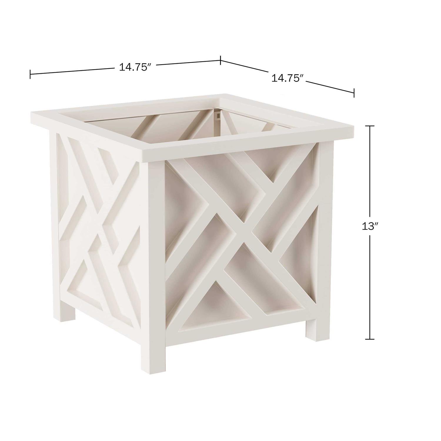 Pure Garden Lattice Design Planter Box - Image 5