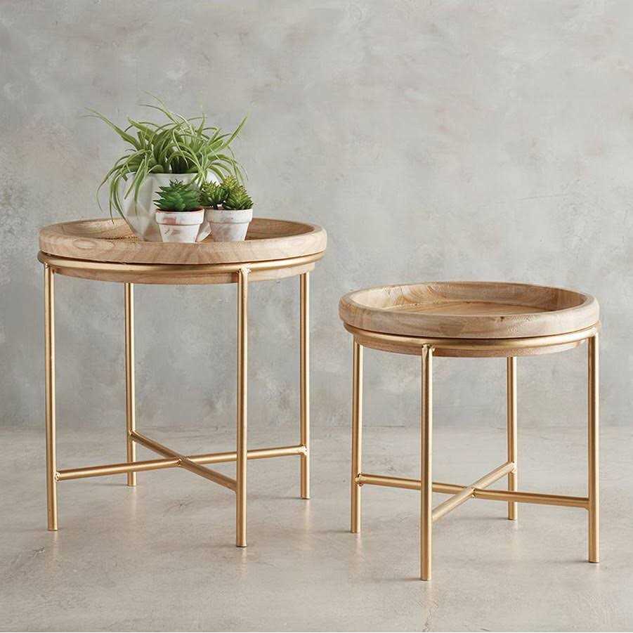 47th & Main Wood Plant Stands Set - Image 2