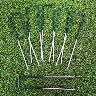 One Stop Outdoor Green Top 6 Inch Garden Stakes Landscape Staples