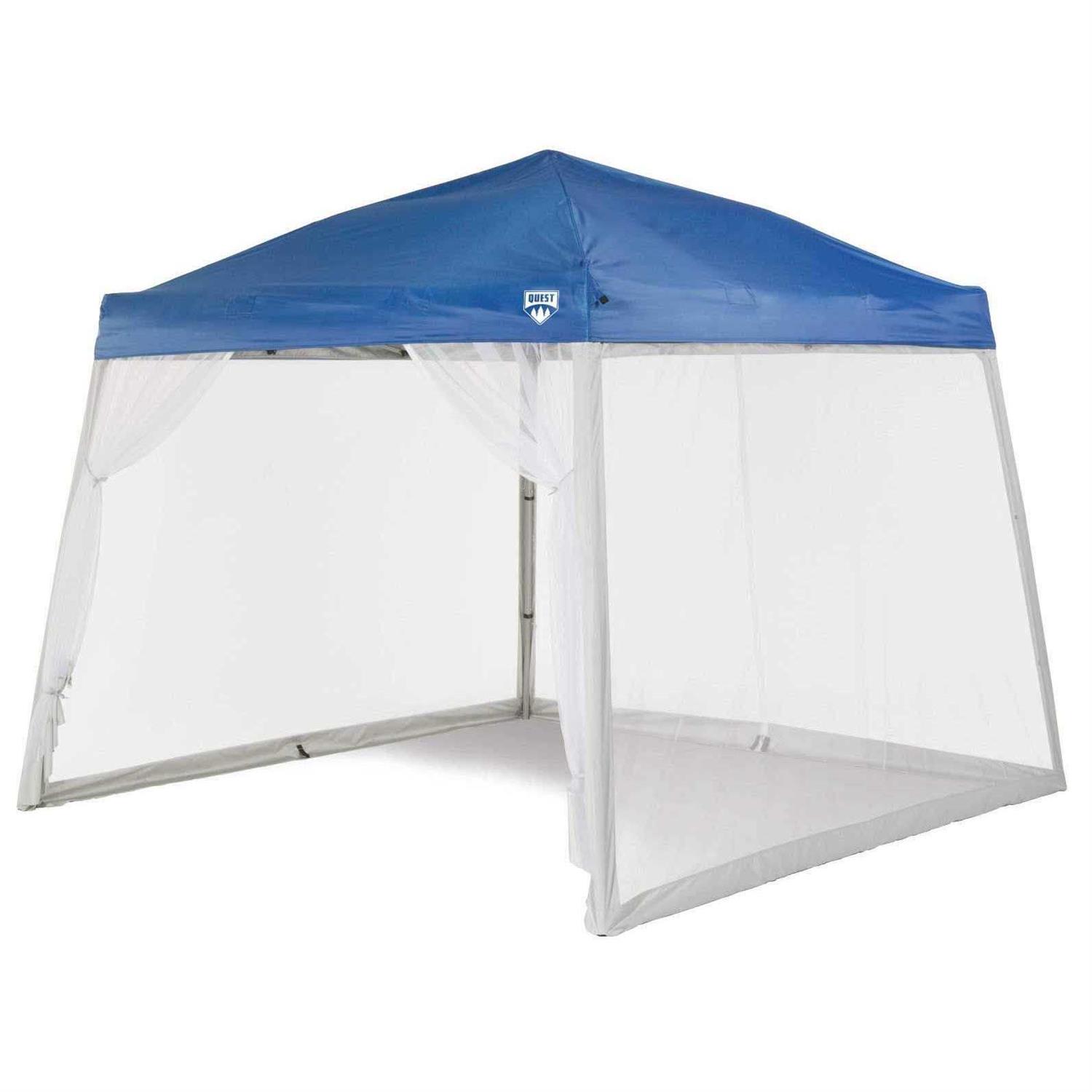 Quest 10 Ft. X 10 Ft. Mesh Screen For Slant Leg Instant Ez Up Pop Up