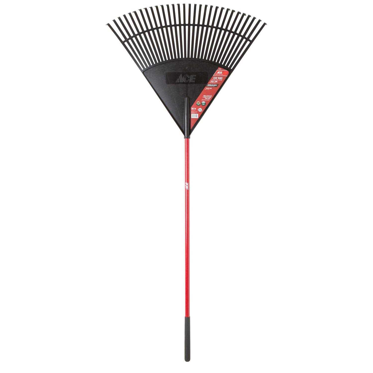 Ace 69.75 in. 30 Tine Poly Rake Fiberglass Handle