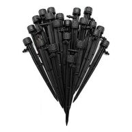 QMOEH Adjustable Irrigation Drippers,Adjustable 360 Degree Water Flow Drip Irrigation System Drip Emitters for 4/7mm Tube PE Pipe for Flower beds