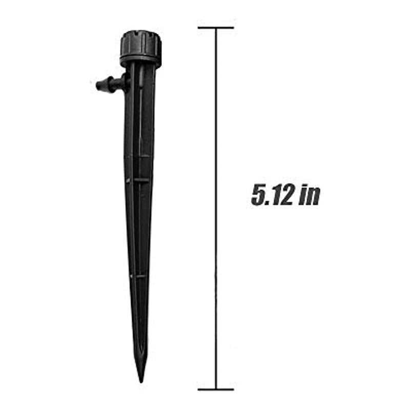 QMOEH Adjustable Irrigation Drippers,Adjustable 360 Degree Water Flow Drip Irrigation System Drip Emitters for 4/7mm Tube PE Pipe for Flower beds - Image 3