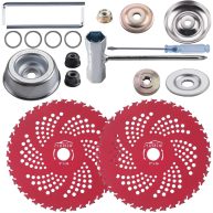 PLUMIA 9 x 36 Teeth Carbide Tipped Blades with Universal Adapter Kit