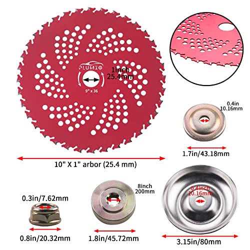 PLUMIA 9 x 36 Teeth Carbide Tipped Blades with Universal Adapter Kit - Image 2