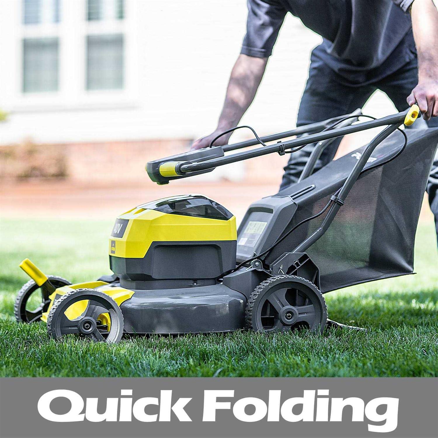 Powersmart 40V Push Lawn Mower Kit with Leaf Blower - Image 2