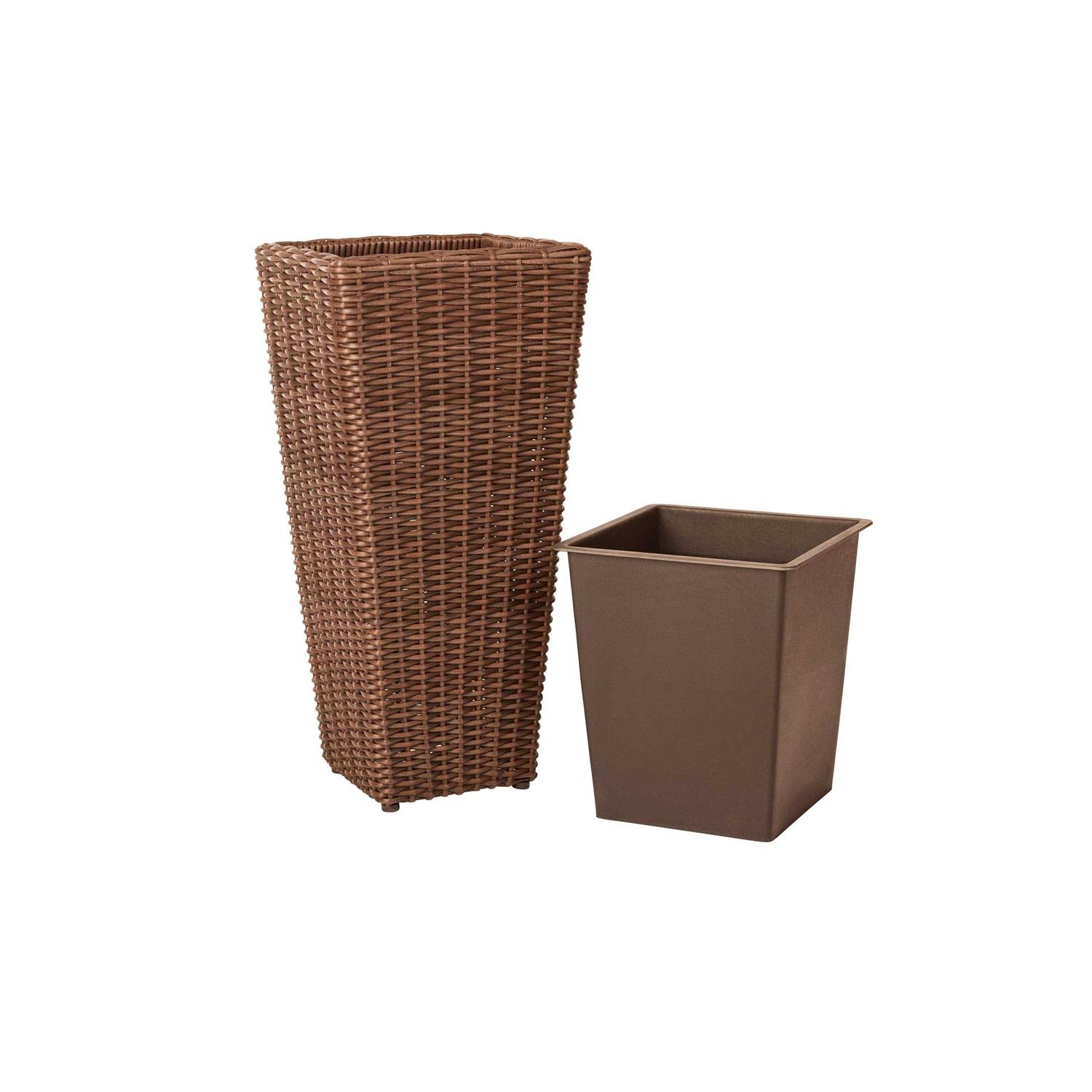 Patio Sense Alto 2-Piece Wicker Planter Set - Image 2
