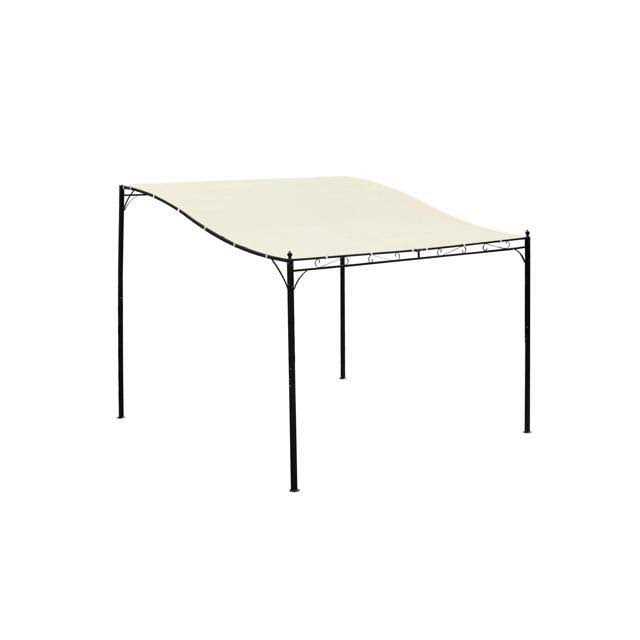 Outsunny 10′ x 10′ Steel Outdoor Pergola Gazebo Patio Canopy with Durable & Spacious Weather-Resistant Design