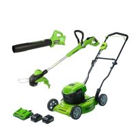 2x24V 19 Mower w/ 13 String Trimmer and 320 CFM Blower