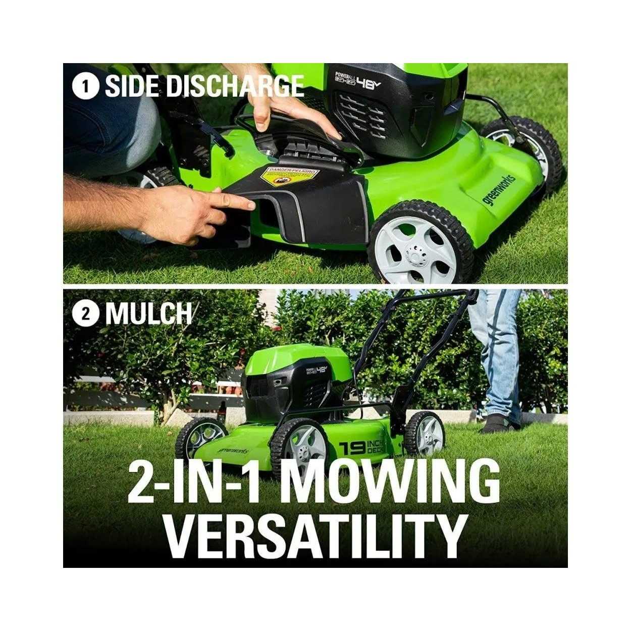 2x24V 19 Mower w/ 13 String Trimmer and 320 CFM Blower - Image 4