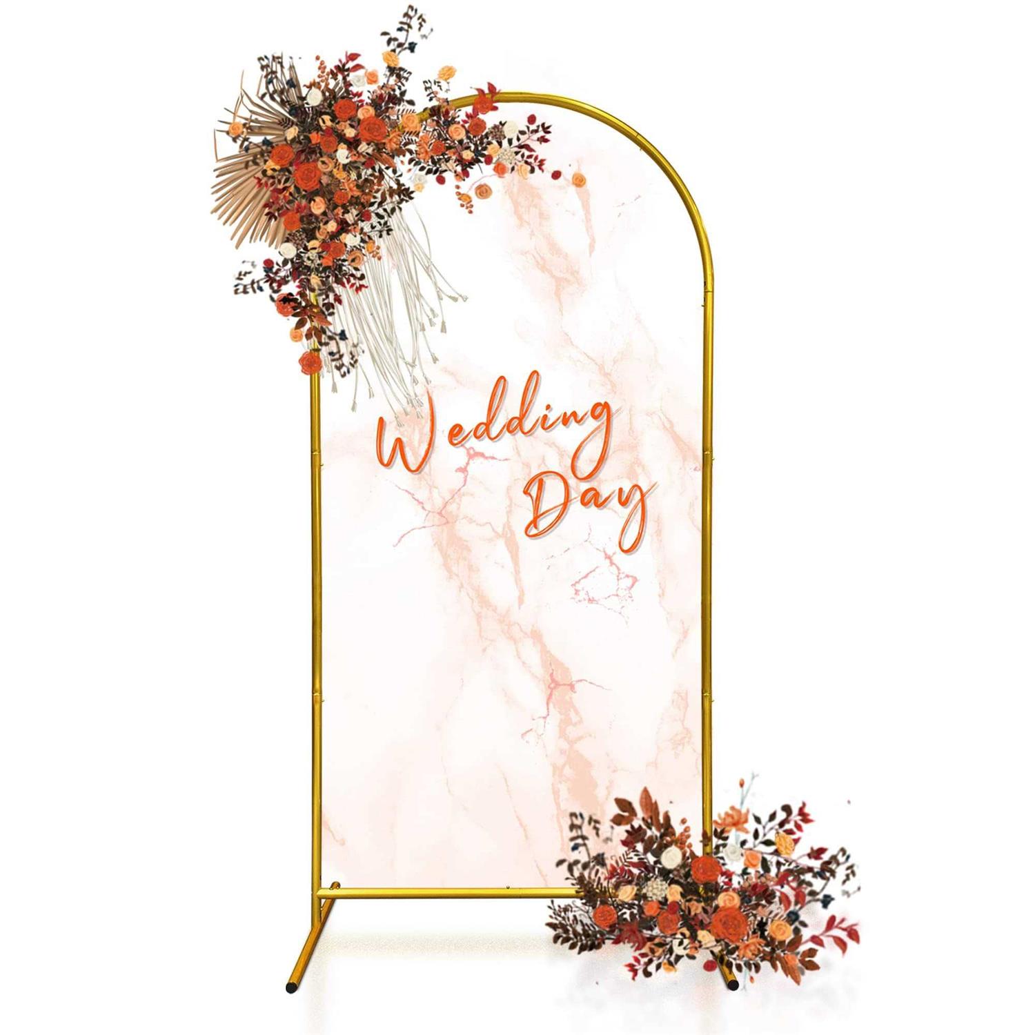 OFRAME STAND Arch Backdrop Stand Wedding Arch Stand Balloon Arch Frame Kit for Wedding Arch Flower Stand Party Background Decoration
